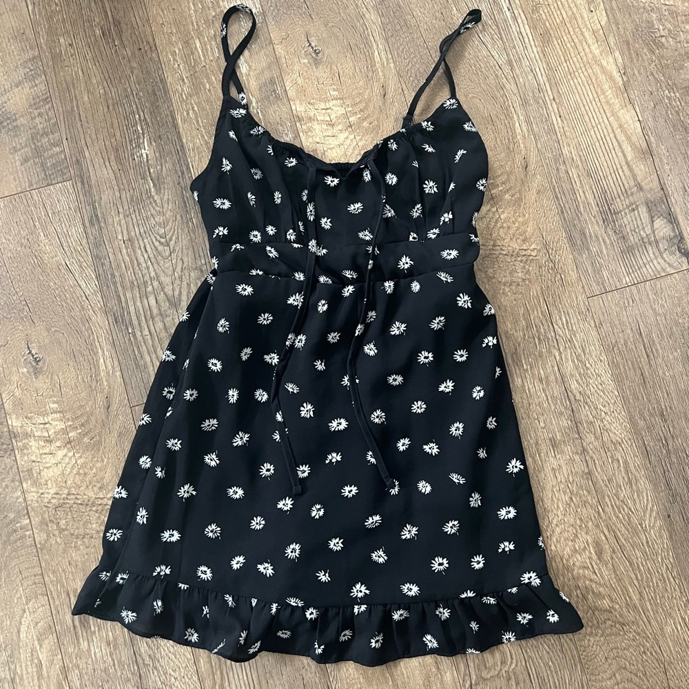 Abercrombie & Fitch Black Floral Mini Dress